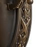 Vintage Classical Revival Double-Candle Sconce with Oval Backplate