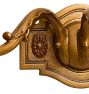 Vintage Traditional 3-Arm Cast Brass Sconce