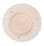 Vintage Traditional Semi-Flush Mount with Bead Chain and Pink Shade