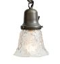 Vintage Classical Revival 2-Light Flush Mount with Frosted Etched Glass Bell Shades