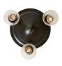 Vintage Traditional 3-Light Flush Mount