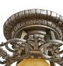 Flush Mount Single Bare Bulb Intricate Celtic Motifs