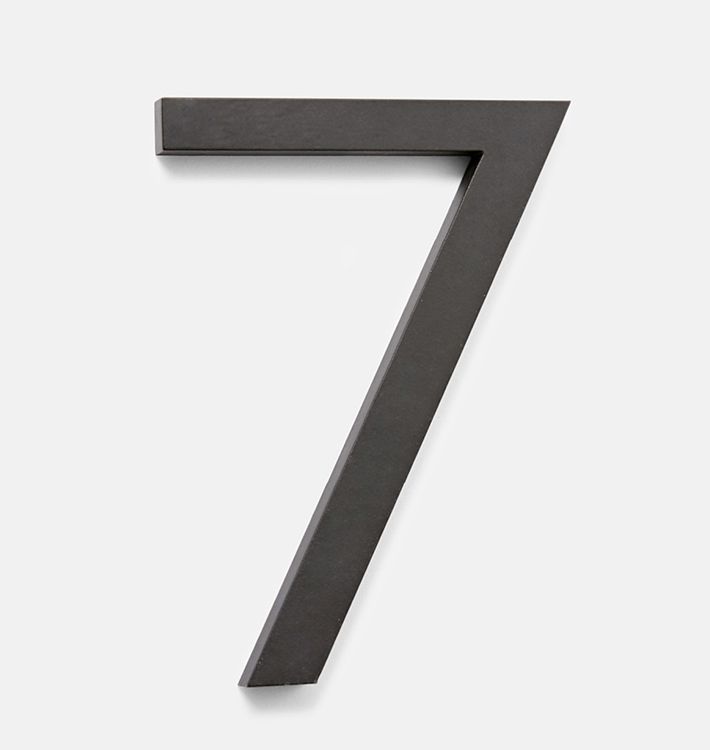 6" Rock Creek House Number - #7