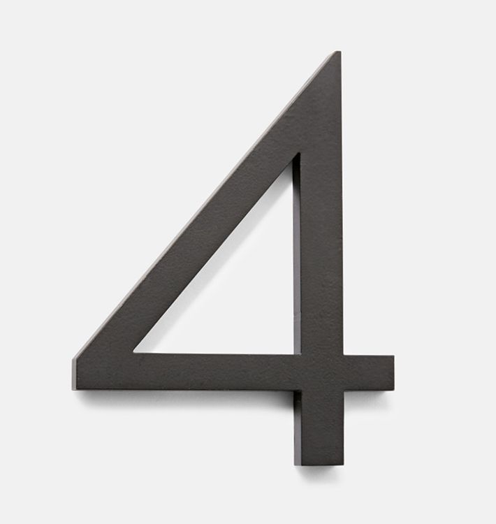 6" Rock Creek House Number - #4