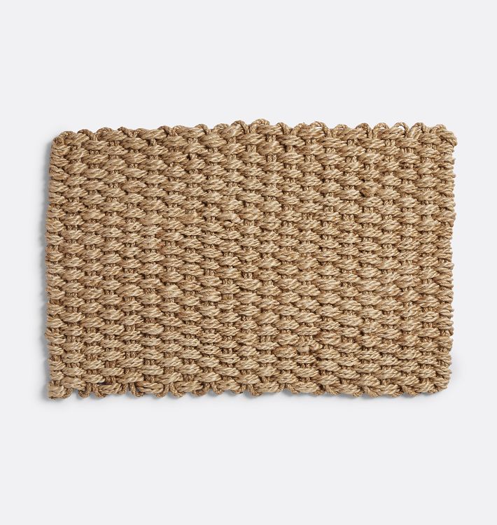 Handwoven Twisted Jute Doormat, 24" x 36" - Natural