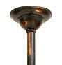 Antique Copper-Flashed Victorian 3-Arm Converted Gas Chandelier