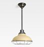 Carson 12" Rod Pendant with Cage, Matte Buttercup