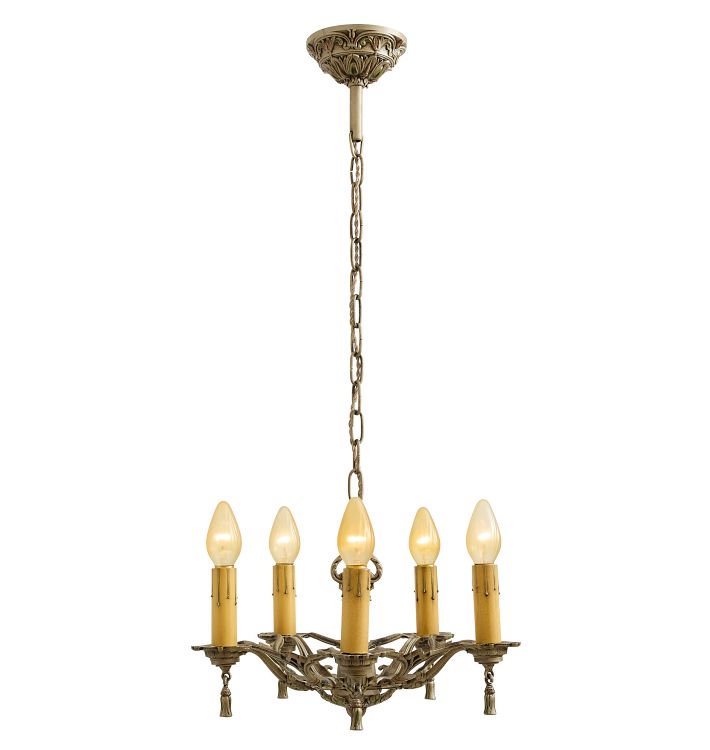 Chandelier classical revival 5 light candle