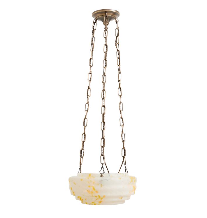 Chandelier bowl classical revvial pressed