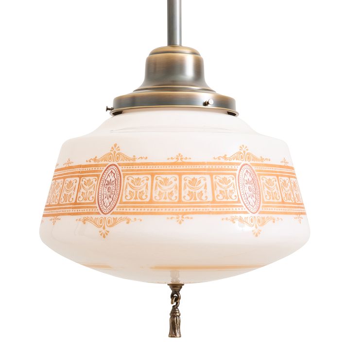 Pendant with Vintage Painted Shade