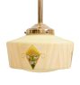 Pendant with Vintage Painted Drum Shade