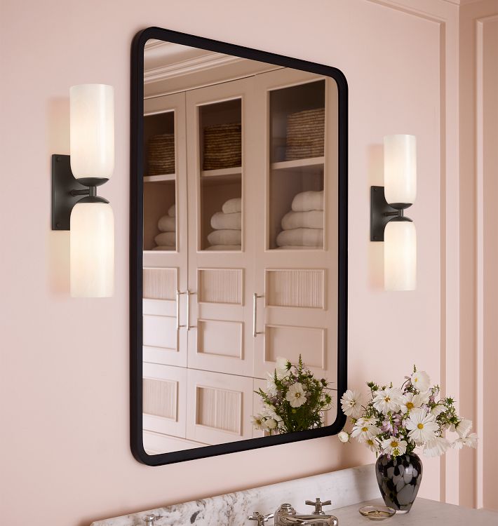 Wide Metal Framed Mirror