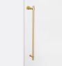 Sommerville Horizontal Shower Door Pull With Knob