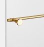 Sommerville Horizontal Shower Door Pull With Knob