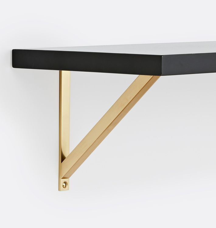 Multi Single Shelf Set Black Ash 1inx10inx24in CP