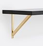 Multi Single Shelf Set Black Ash 1inx10inx24in CP