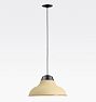 Carson Cord Pendant, 16" Deep Dome Matte Buttercup - 40" Length