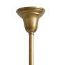 Vintage Brass Pendant with Clear Globe Shade