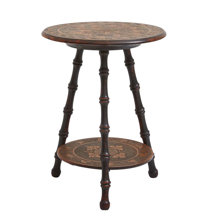 Vintage Traditional Two-Tier Plant Stand