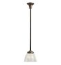 Rose City Pendant with Vintage Clear Glass Cup Shade
