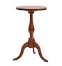 Vintage Traditional Round Side Table with Candlestick Base