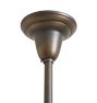 Rose City Pendant with Vintage Clear Glass Cup Shade