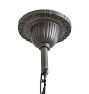 Vintage Art Deco 5-Light Chandelier with Slipper Shade