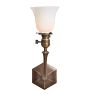 Vintage Arts &amp; Crafts Cast Brass Hexagonal Arched Sconce