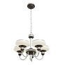 Vintage Colonial 5-Light Chandelier with Cup Shade
