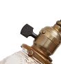 Antique Victorian 2-Arm Pendant with Reeded Body