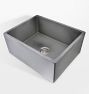 Sacchi Kitchen Sink Single Fireclay - 23&quot; - Matte Gray