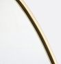Thin Metal Frame Oval Mirror