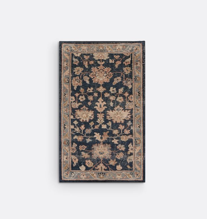 OPEN BOX: Cove Hand-Knotted Rug, 3' x 5' - Dark Slate and Desert Rose