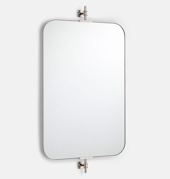 OPEN BOX: Jacey Pivot Mirror, Polished Nickel