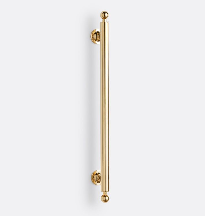 Naomi Appliance Pull, 12" - Unlacquered Brass