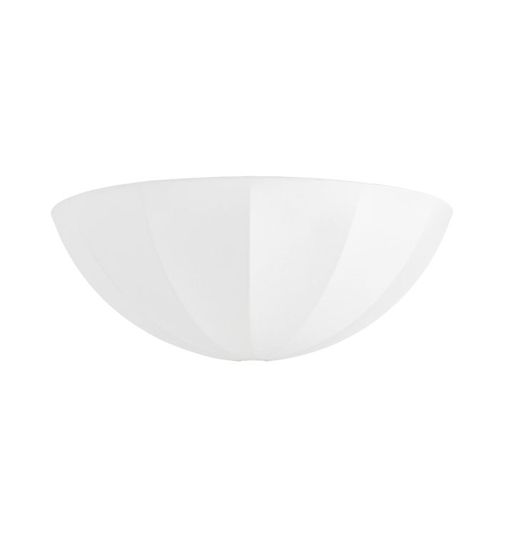 Elsbeth Shade, 24" Diameter - White Fabric Shade