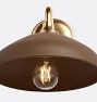 Trillium Sconce, Ceramic Shades