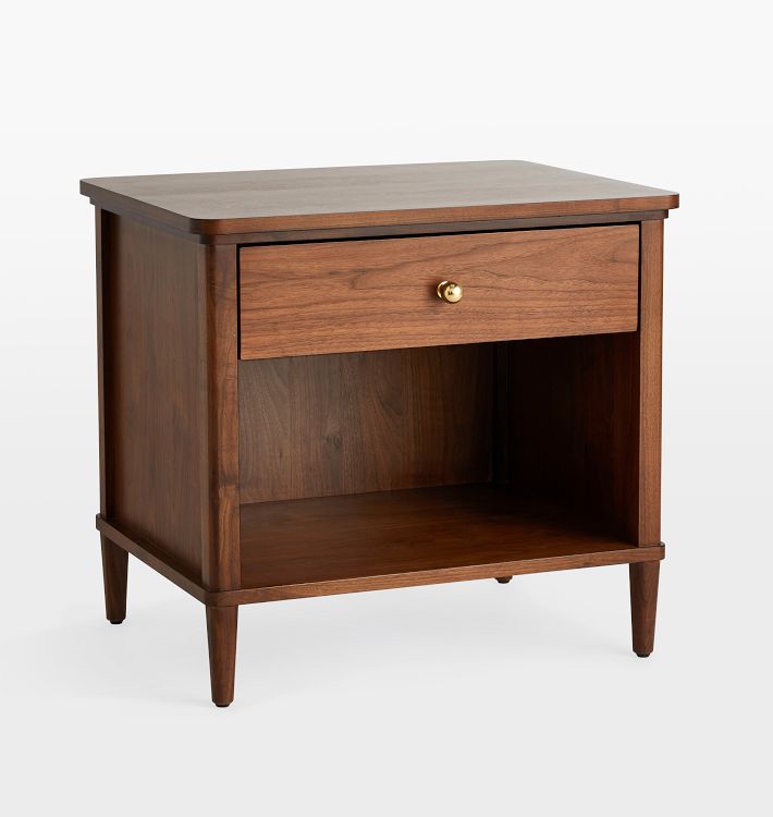 Open Box: Lloyd Nightstand No Drawer Pulls, 26" - Walnut