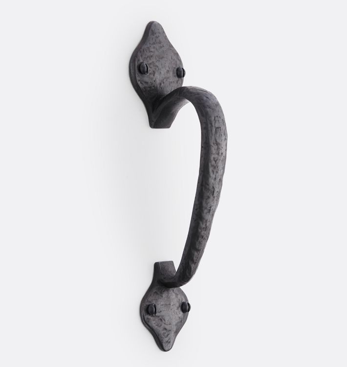 Garage Cast Bronze Spade Pull Handle, 10" - Bronze