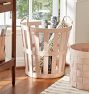 Leather Open Weave Basket Collection