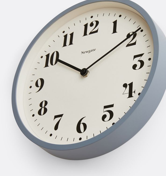 NEWGATE | Number Four Wall Clock − Stone Grey — ANTRY USE