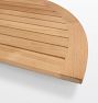 Odin Teak Semi-Circle Bath Mat