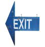 Vintage Steel EXIT Arrow Sign