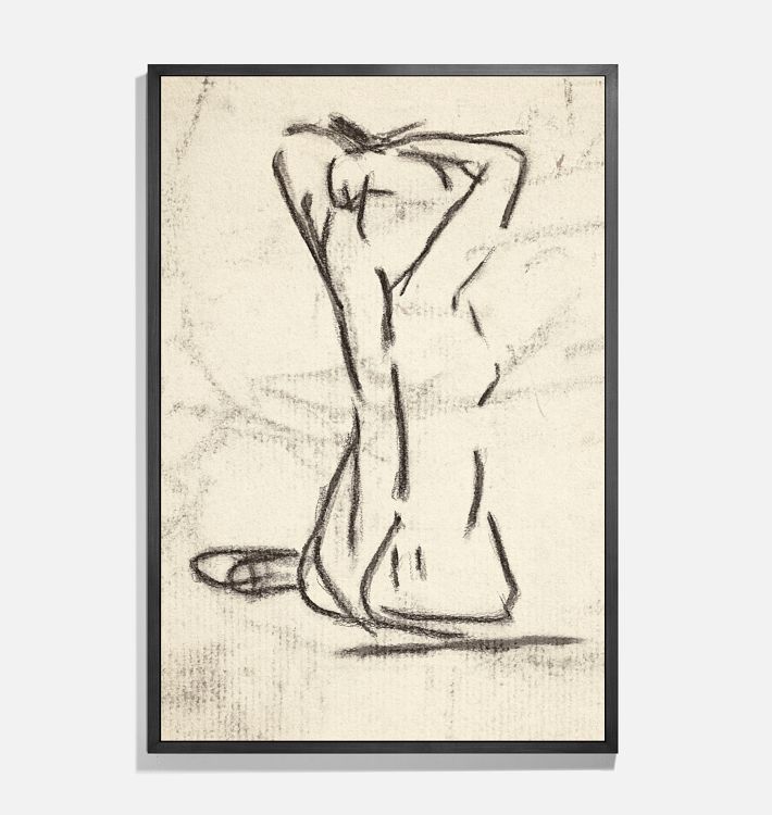 Form Study Framed Reproduction Wall Art Print 23"x33" by George Glass
