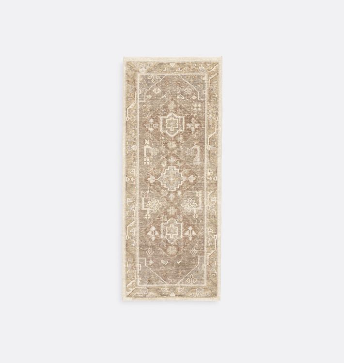 Open Box: Thorn Hand-Knotted Distressed Wool Rug, 2-1/2'x 6'