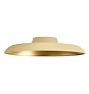 Uno 12" Brass Dish Shade, 12" Diameter - Matte Buttercup Ext - Brass Interior