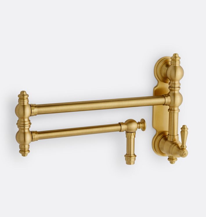 Traditional Wall Mount Pot Filler, Classic Bronze