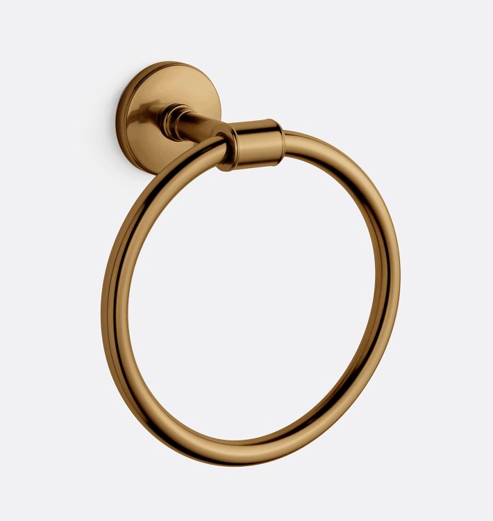 Ladd Towel Ring, Heritage Brass