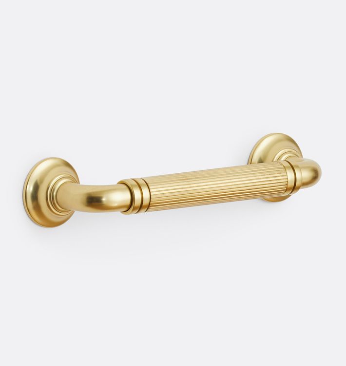 Asher Drawer Pull, 4" - Aged Brass