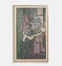 Still Life with Fruit Bowl on a Table Framed Reproduction Wall Art Print 11"x17" by Georges Braque